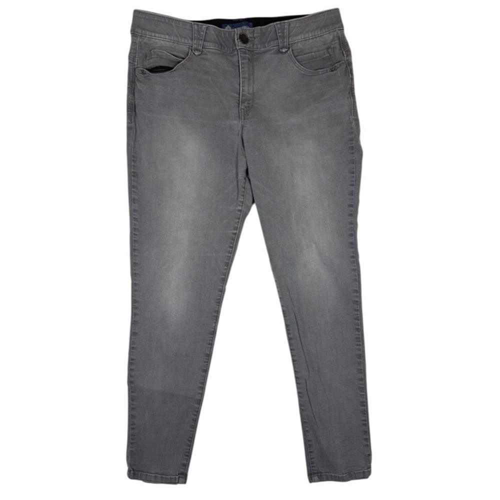 Democracy Absolution Womens Grey Skinny Jeans Size‎ 14 Stretch Denim B1105MOZE